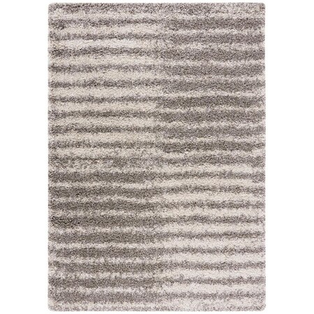 Safavieh 4 x 6 ft. Hudson Shag Contemporary Rectangle Power Loomed Rug - Gray & Ivory SGH298F-4